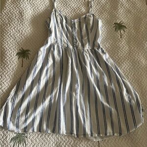 Abercrombie & Fitch Blue and White Striped Dress